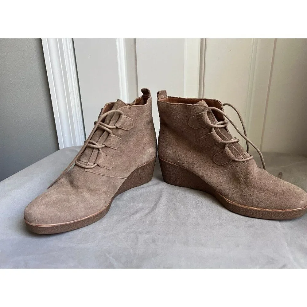 * Lucky Brand Jaemma Ankle Boots Booties Shoes Women's Size 8.5 Brown